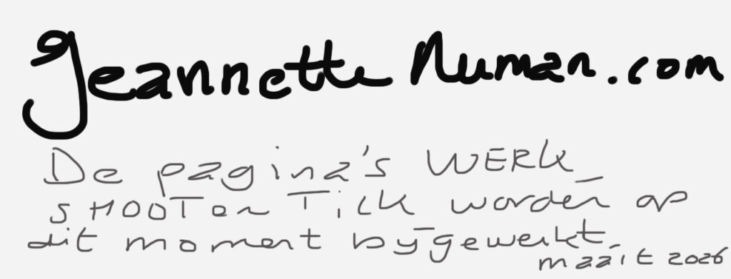 Jeannette Numan website is in bewerking maart 2026